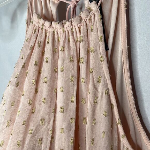Plenty by Tracy Reece Light Pink and Gold Dress. Size XSP. - Picture 5 of 14